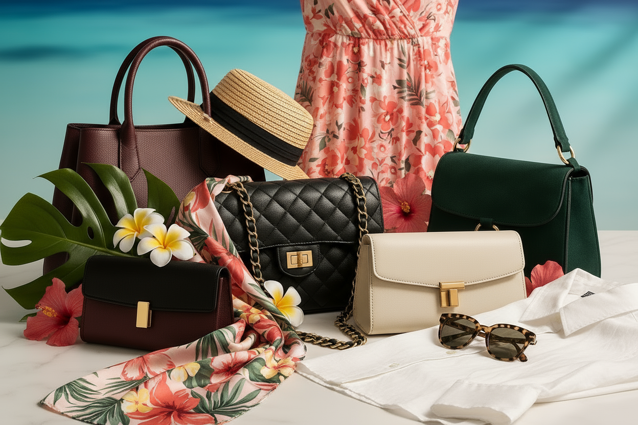 can you create a picture of high fashion bags